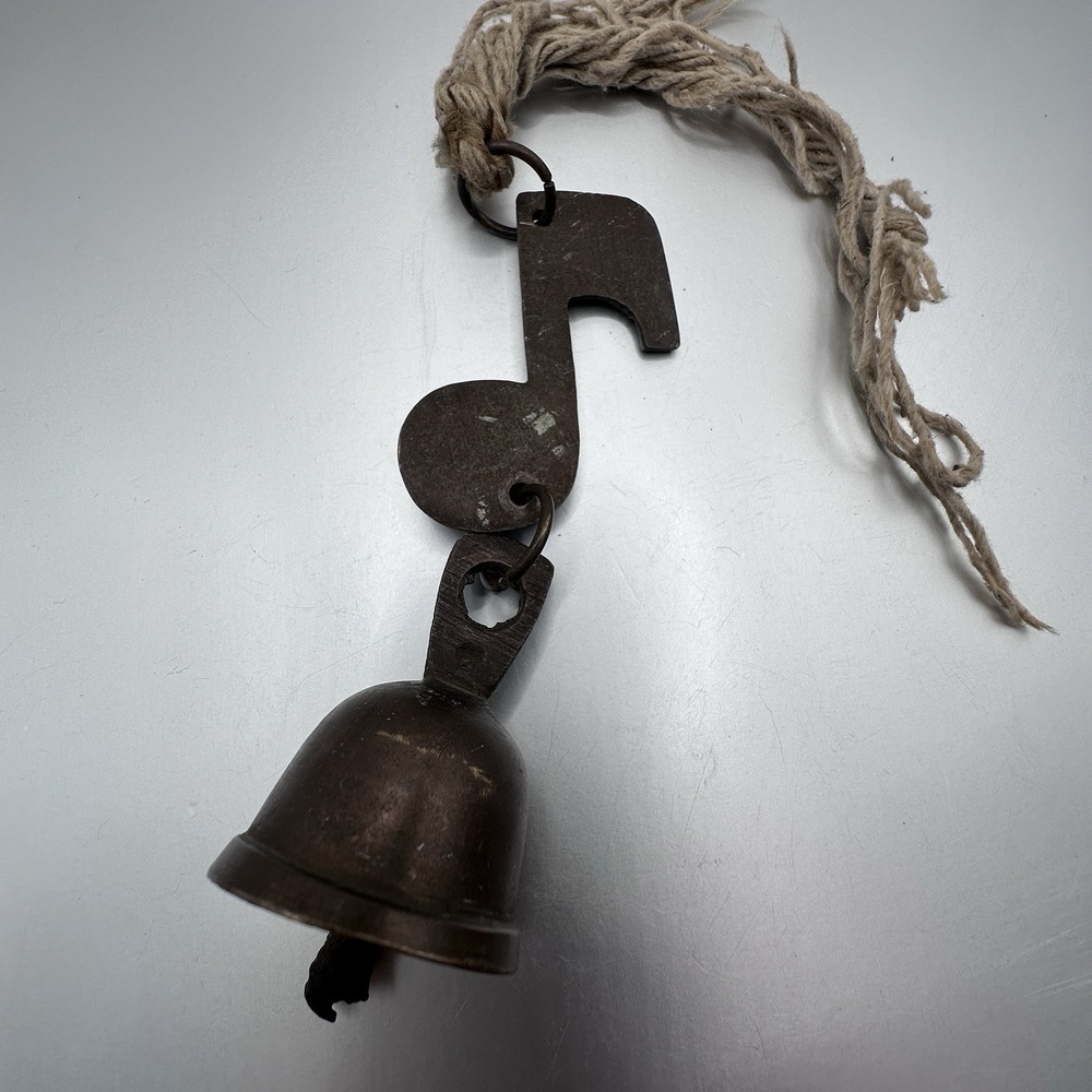 Primitive Farm Bell Rustic/Patina  Metal Cow Sheep Bell Door Hanger